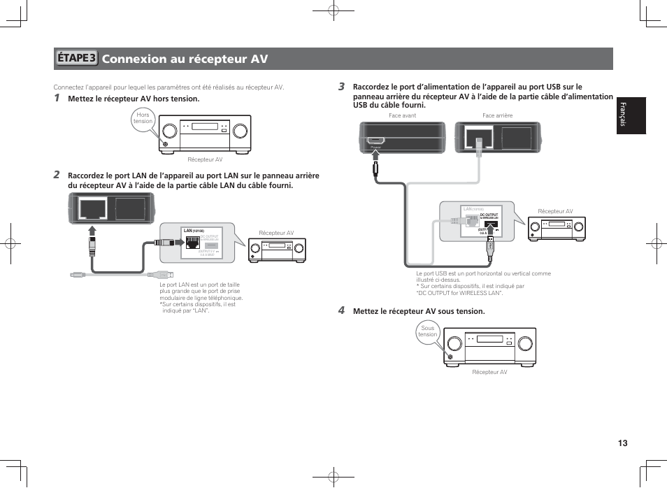 Connexion au récepteur av, Étape 3 | Pioneer SC-LX88-K User Manual | Page 29 / 128