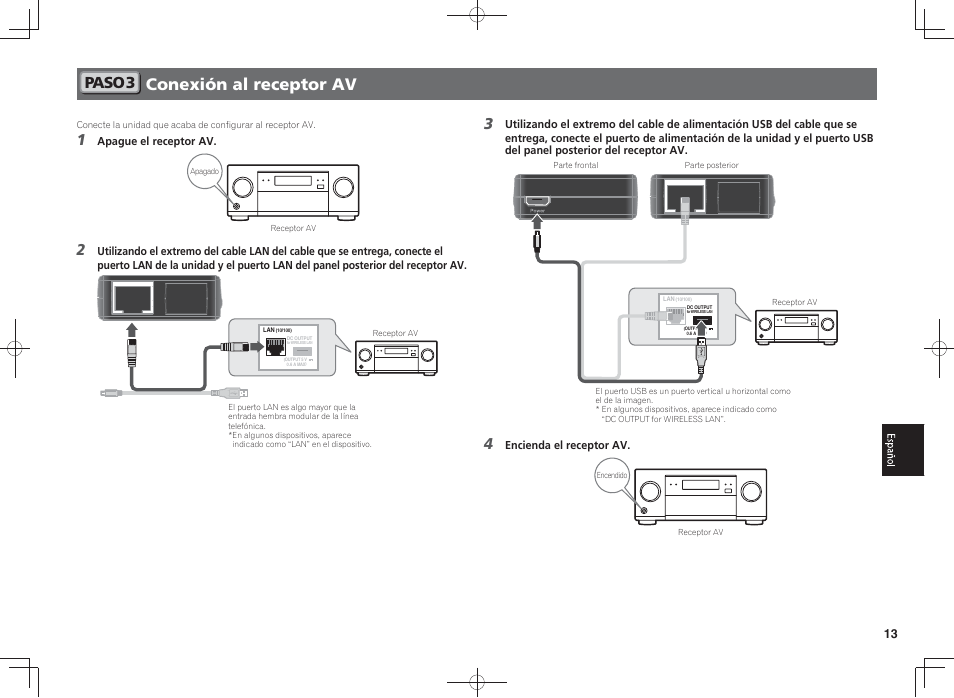 Conexión al receptor av, Paso 3 | Pioneer SC-LX88-K User Manual | Page 93 / 128
