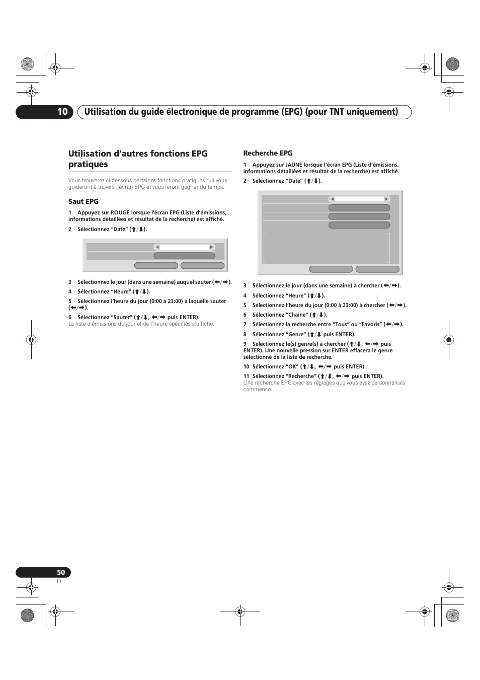 Utilisation d’autres fonctions epg pratiques | Pioneer PDP-LX5090 User Manual | Page 140 / 264