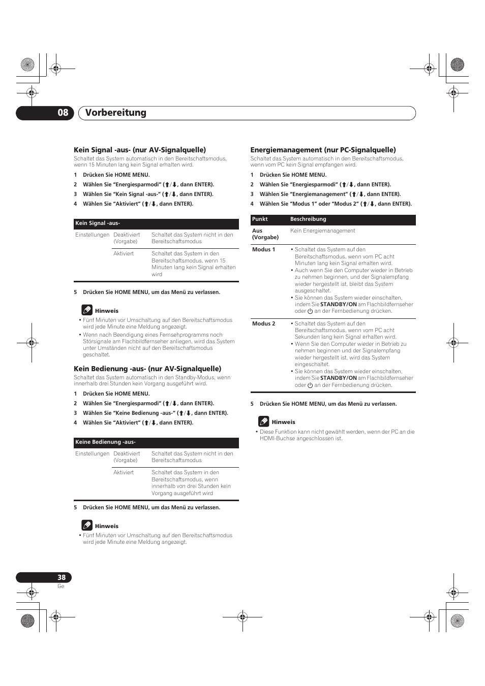Vorbereitung 08 | Pioneer PDP-LX5090 User Manual | Page 214 / 264