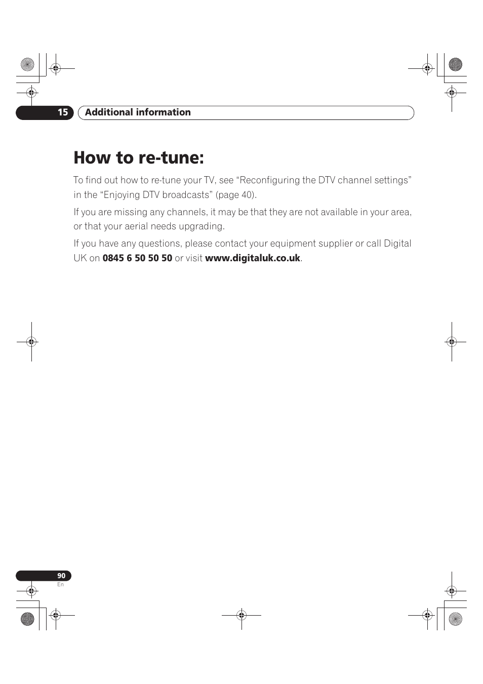 How to re-tune | Pioneer PDP-LX5090 User Manual | Page 90 / 264
