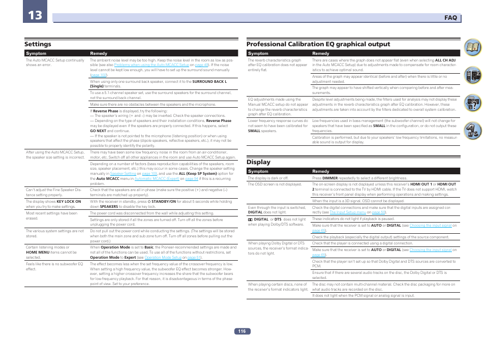 Professional calibration eq graphical output | Pioneer SC-LX58-S User Manual | Page 116 / 140