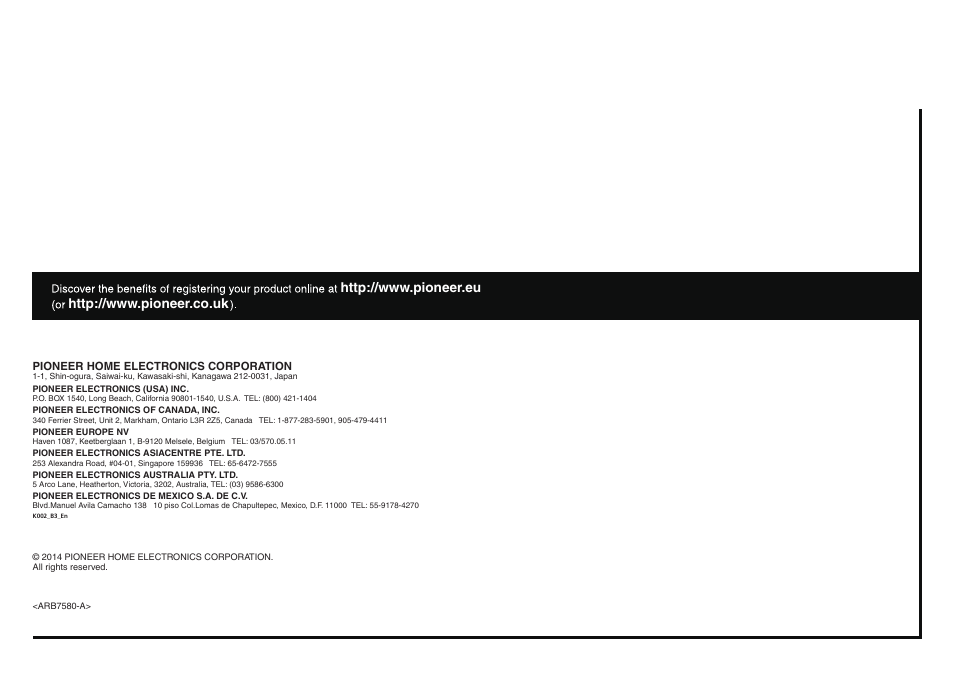 Pioneer SC-LX58-S User Manual | Page 140 / 140