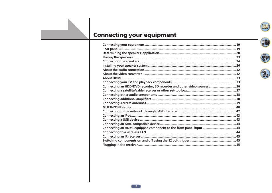Connecting your equipment | Pioneer SC-LX58-S User Manual | Page 18 / 140