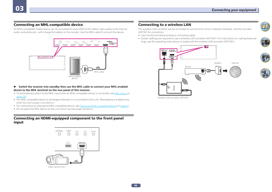 Pioneer SC-LX58-S User Manual | Page 44 / 140
