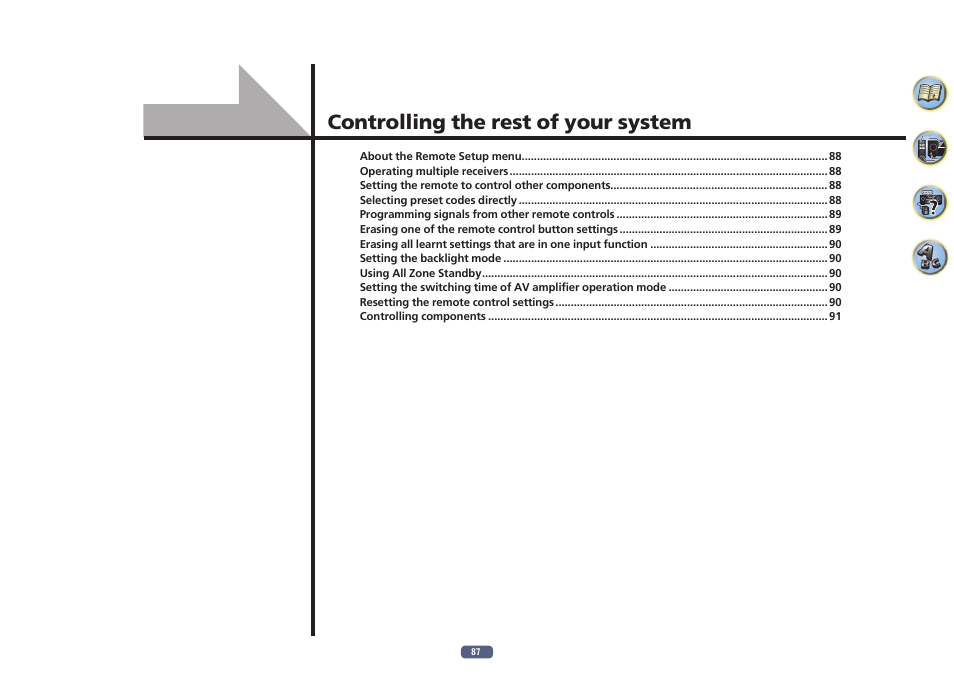 Controlling the rest of your system | Pioneer SC-LX58-S User Manual | Page 87 / 140