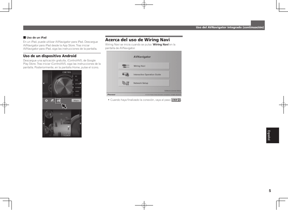 Acerca del uso de wiring navi | Pioneer SC-LX88-K User Manual | Page 55 / 76