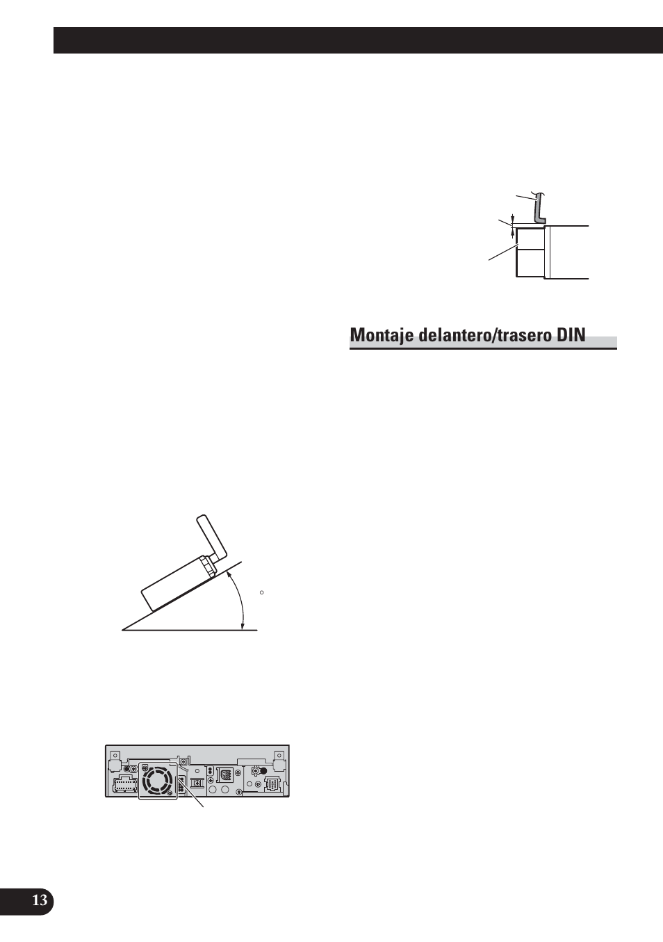 Instalación, Montaje delantero/trasero din | Pioneer AVH-P5100DVD User Manual | Page 30 / 98