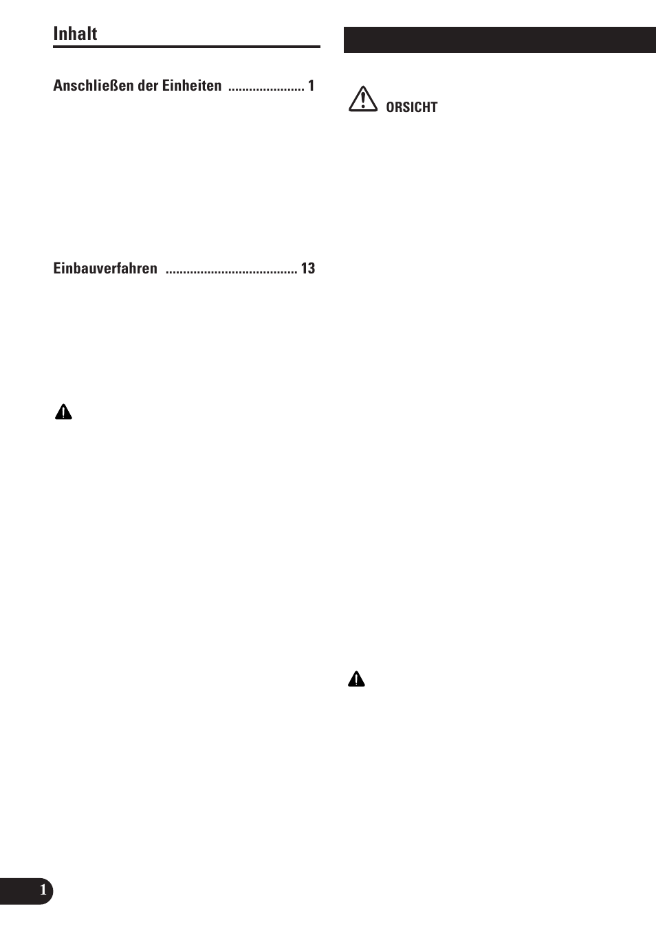 Deutsch, Anschließen der einheiten, Inhalt | Pioneer AVH-P5100DVD User Manual | Page 34 / 98