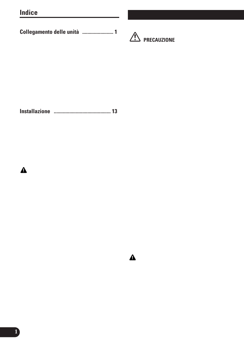 Italiano, Collegamento delle unità, Indice | Pioneer AVH-P5100DVD User Manual | Page 66 / 98