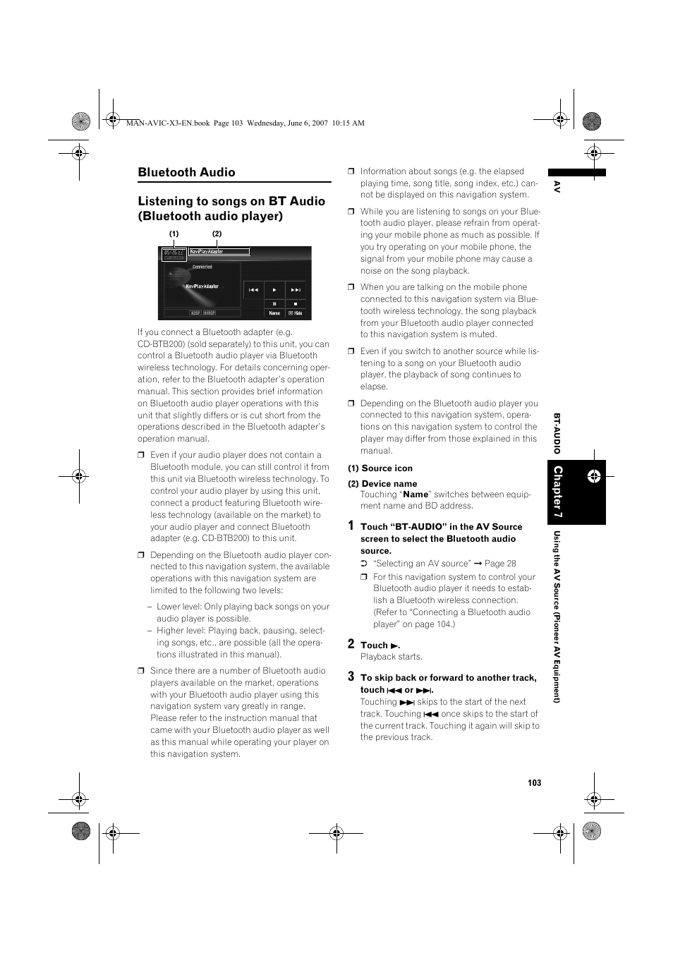 Pioneer AVIC-X3 User Manual | Page 105 / 164