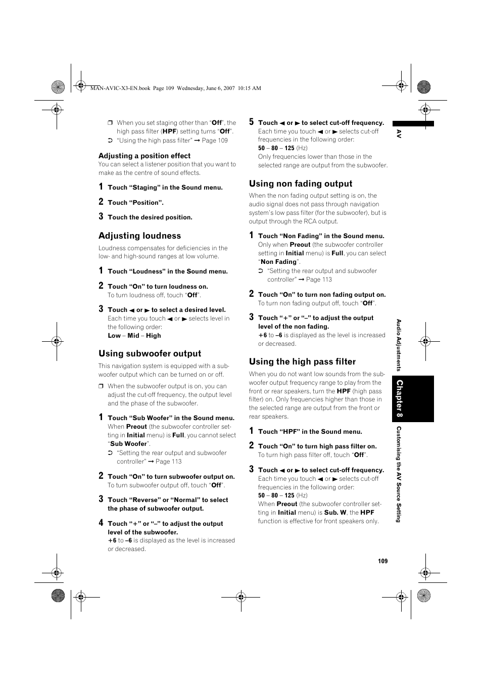 Pioneer AVIC-X3 User Manual | Page 111 / 164