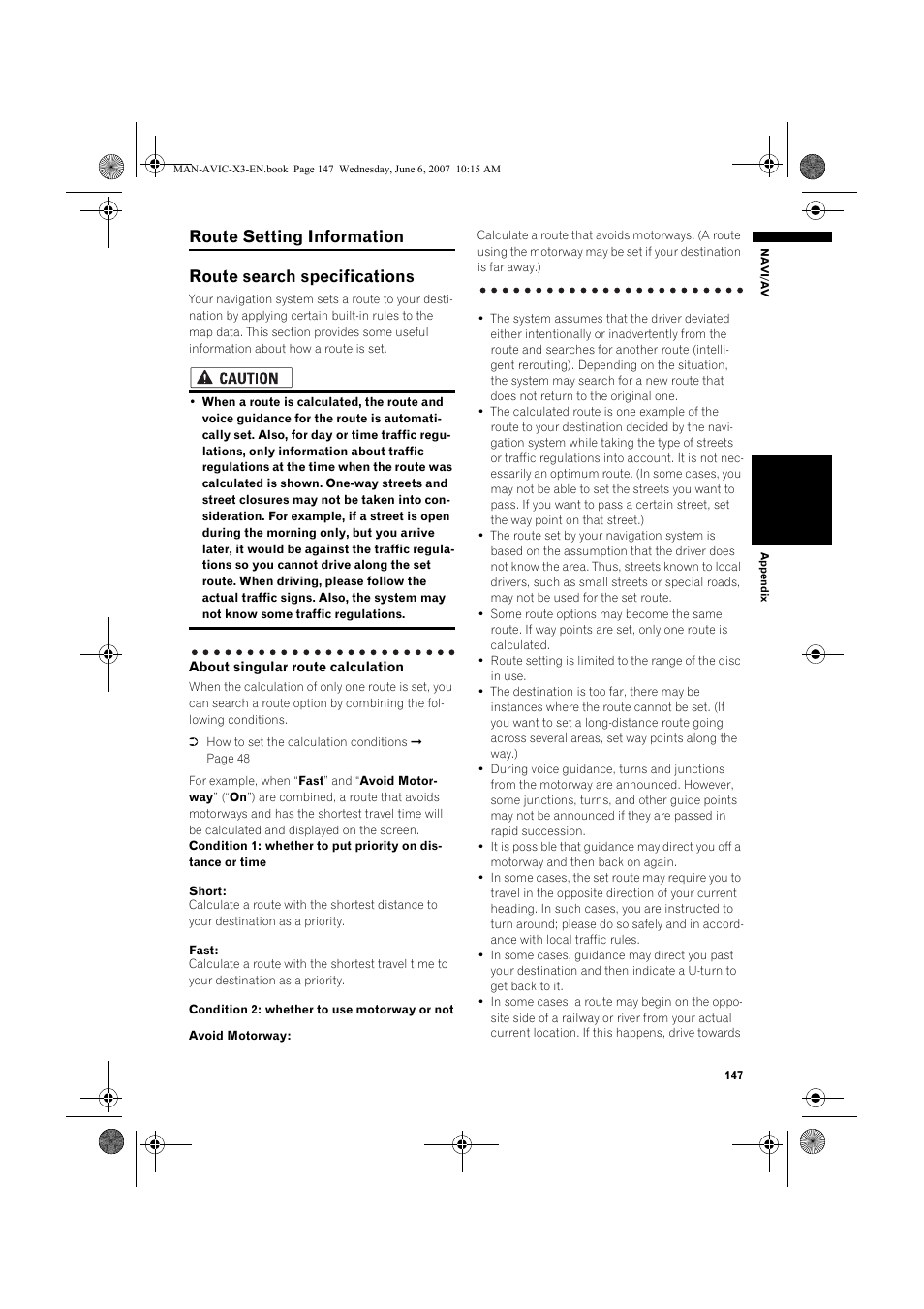 Pioneer AVIC-X3 User Manual | Page 149 / 164