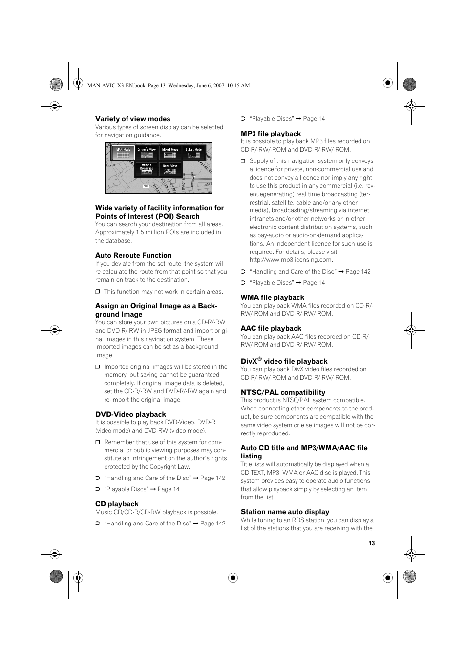 Pioneer AVIC-X3 User Manual | Page 15 / 164
