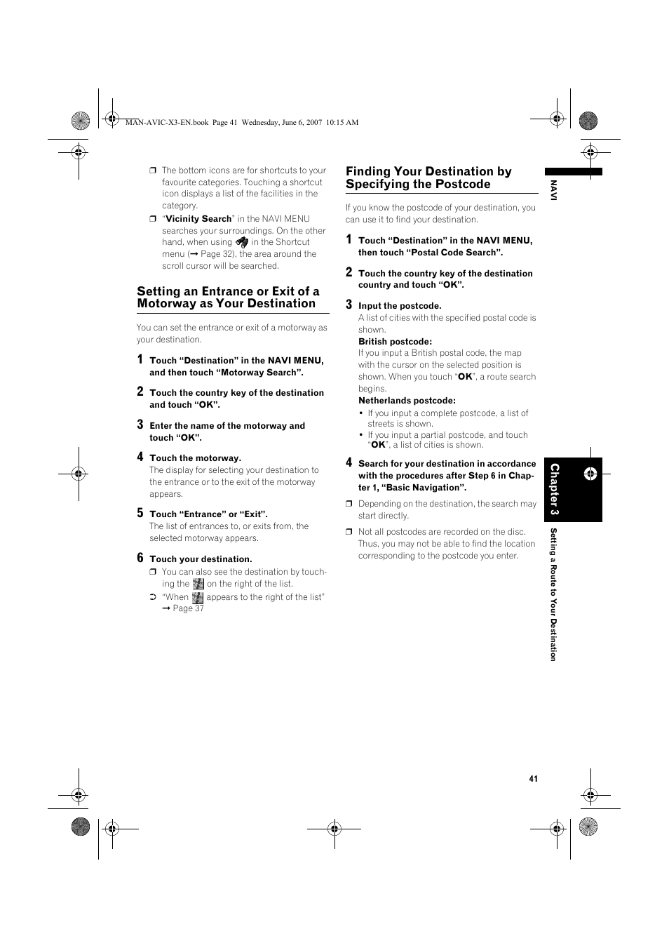 Pioneer AVIC-X3 User Manual | Page 43 / 164