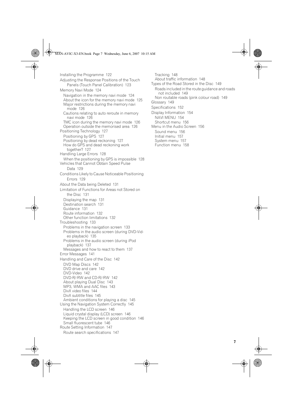 Pioneer AVIC-X3 User Manual | Page 9 / 164