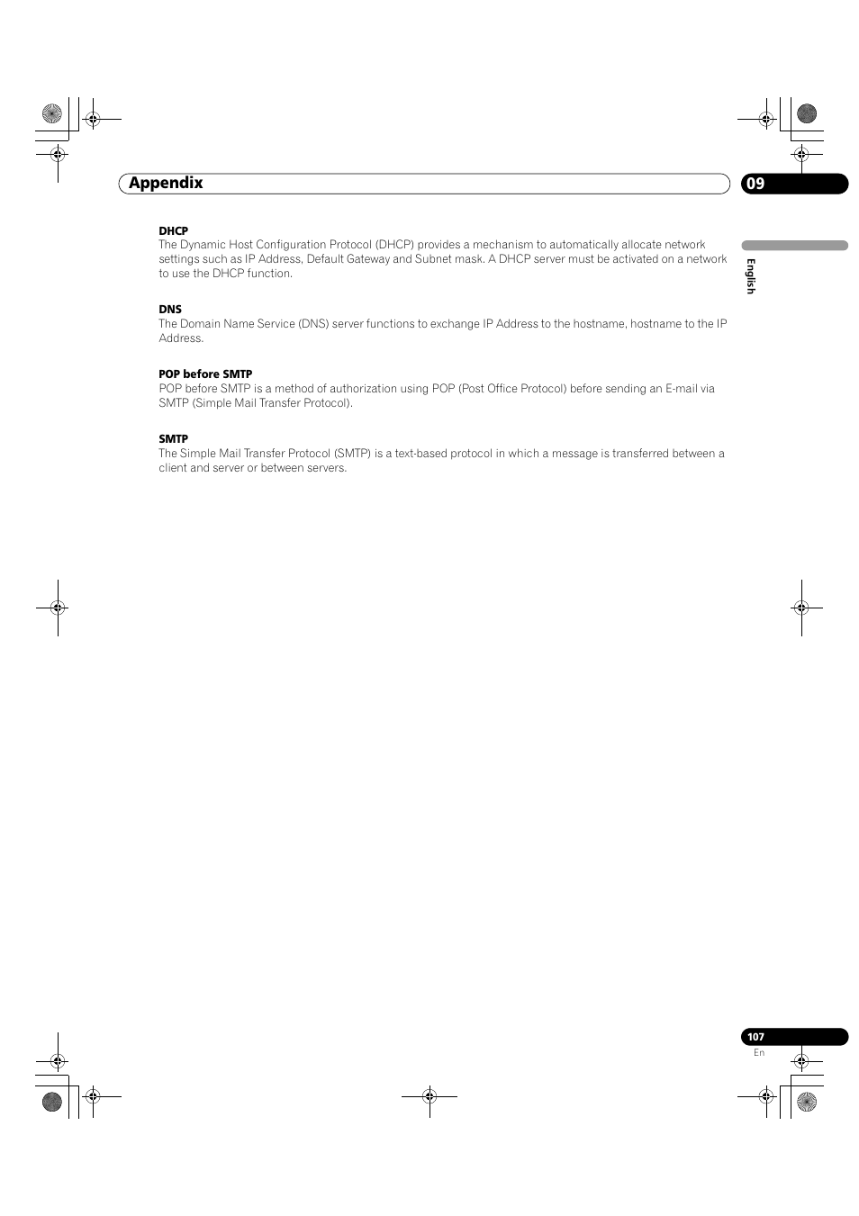 09 appendix | Pioneer KRP-500M User Manual | Page 107 / 325