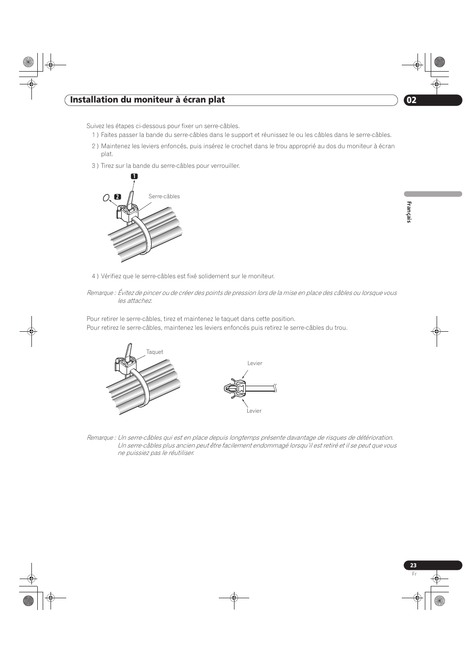 02 installation du moniteur à écran plat | Pioneer KRP-500M User Manual | Page 131 / 325