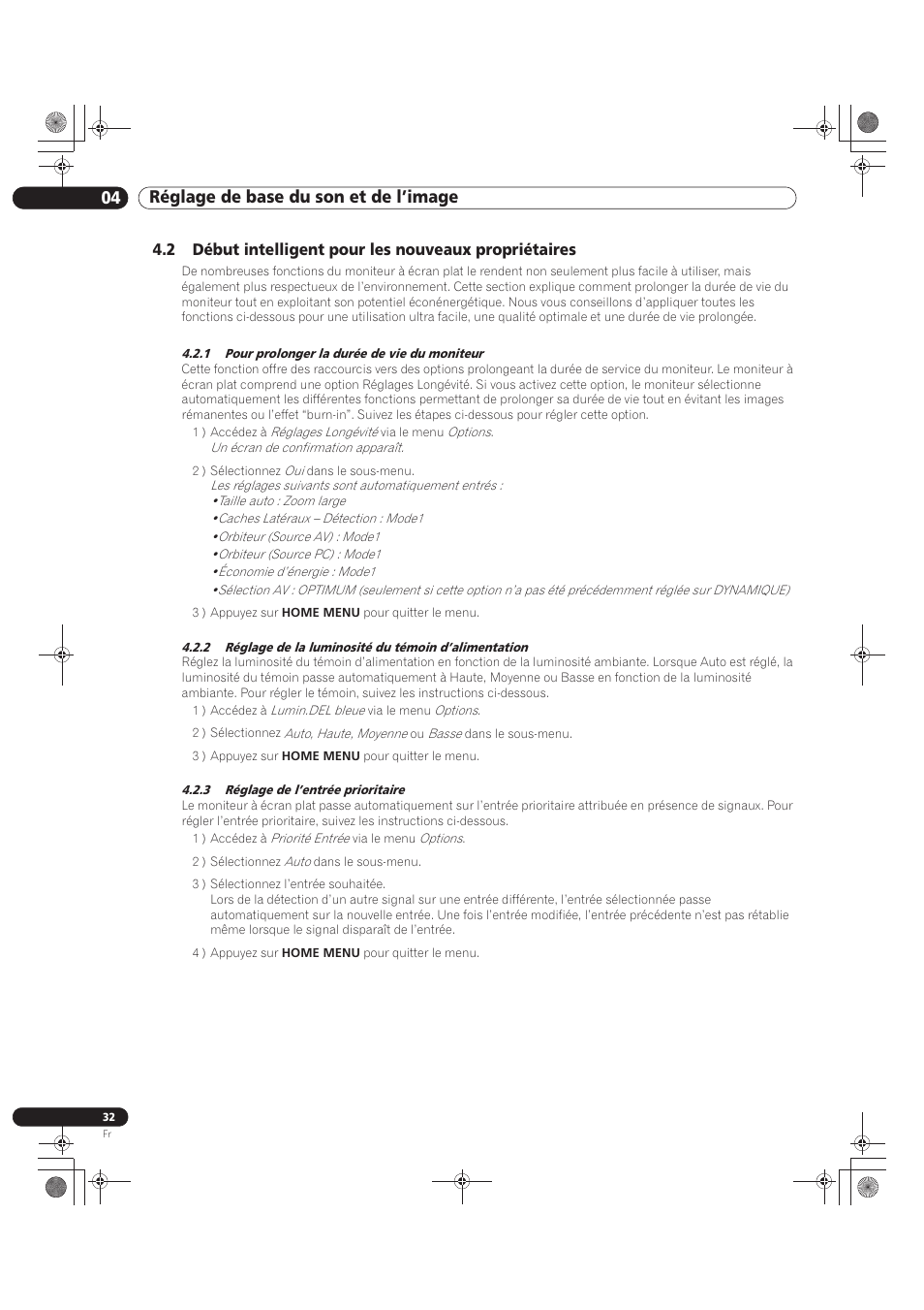 04 réglage de base du son et de l’image | Pioneer KRP-500M User Manual | Page 140 / 325