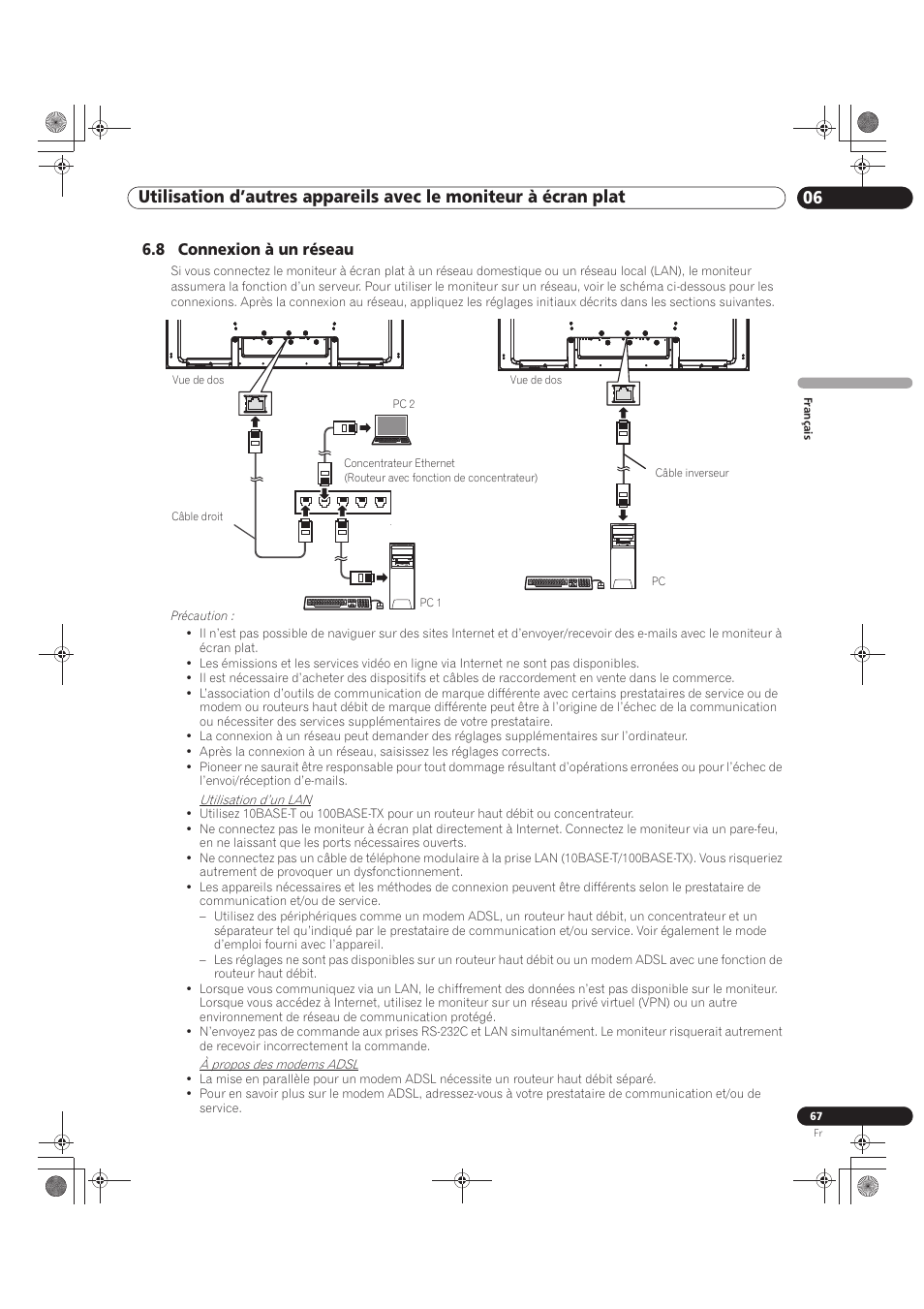8 connexion à un réseau | Pioneer KRP-500M User Manual | Page 175 / 325