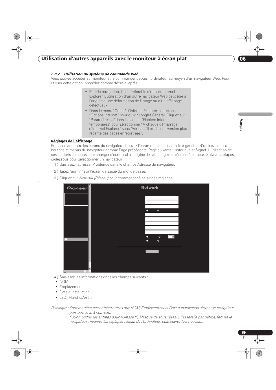 2 utilisation du système de commande web | Pioneer KRP-500M User Manual | Page 177 / 325