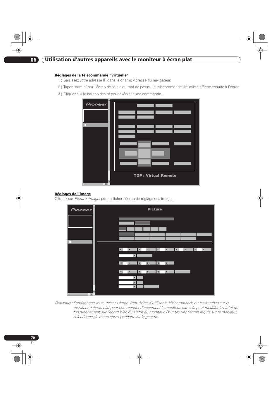 Top : virtual remote, Picture | Pioneer KRP-500M User Manual | Page 178 / 325