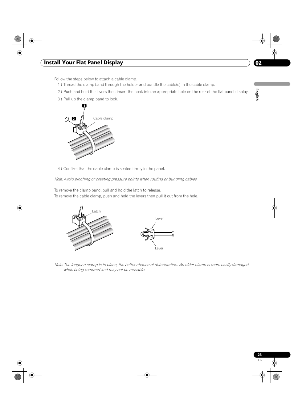 02 install your flat panel display | Pioneer KRP-500M User Manual | Page 23 / 325