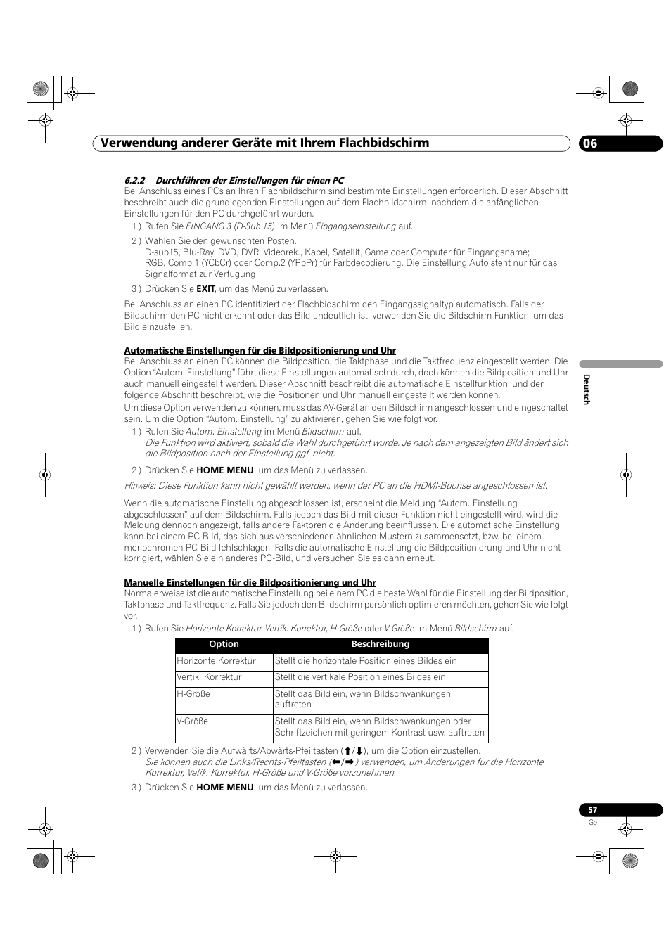 2 durchführen der einstellungen für einen pc | Pioneer KRP-500M User Manual | Page 273 / 325