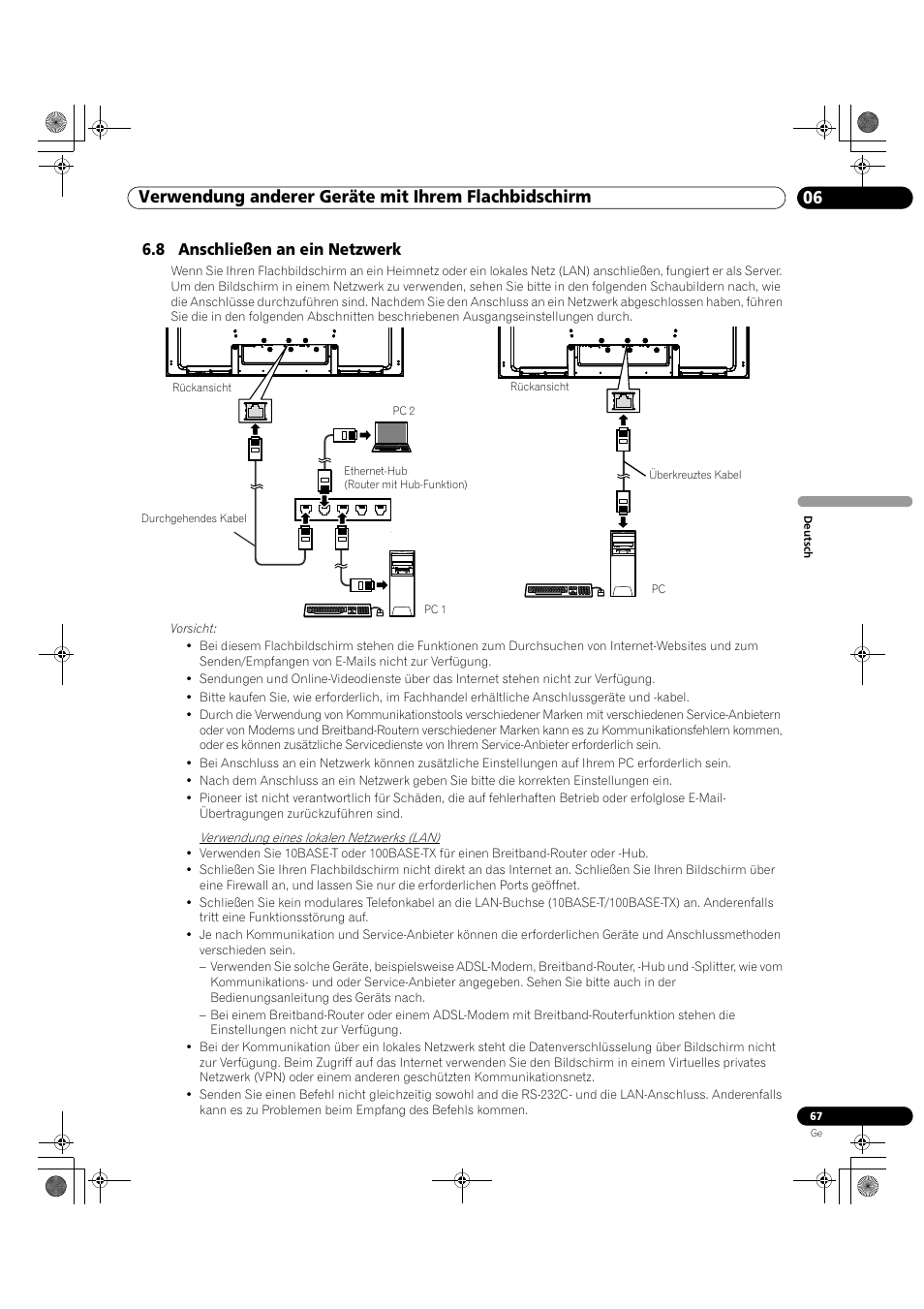 8 anschließen an ein netzwerk | Pioneer KRP-500M User Manual | Page 283 / 325