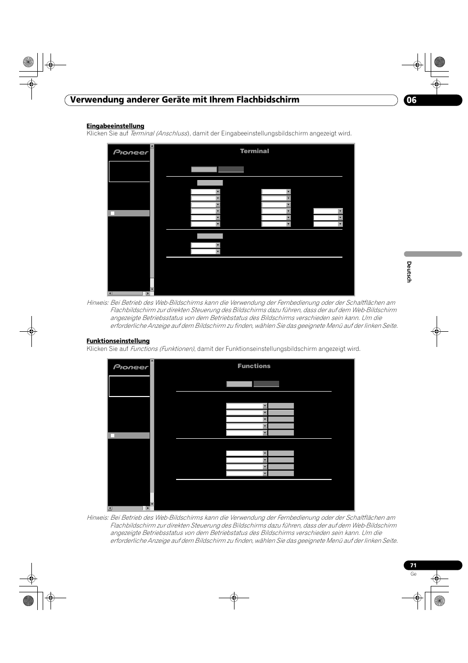 Terminal, Functions | Pioneer KRP-500M User Manual | Page 287 / 325