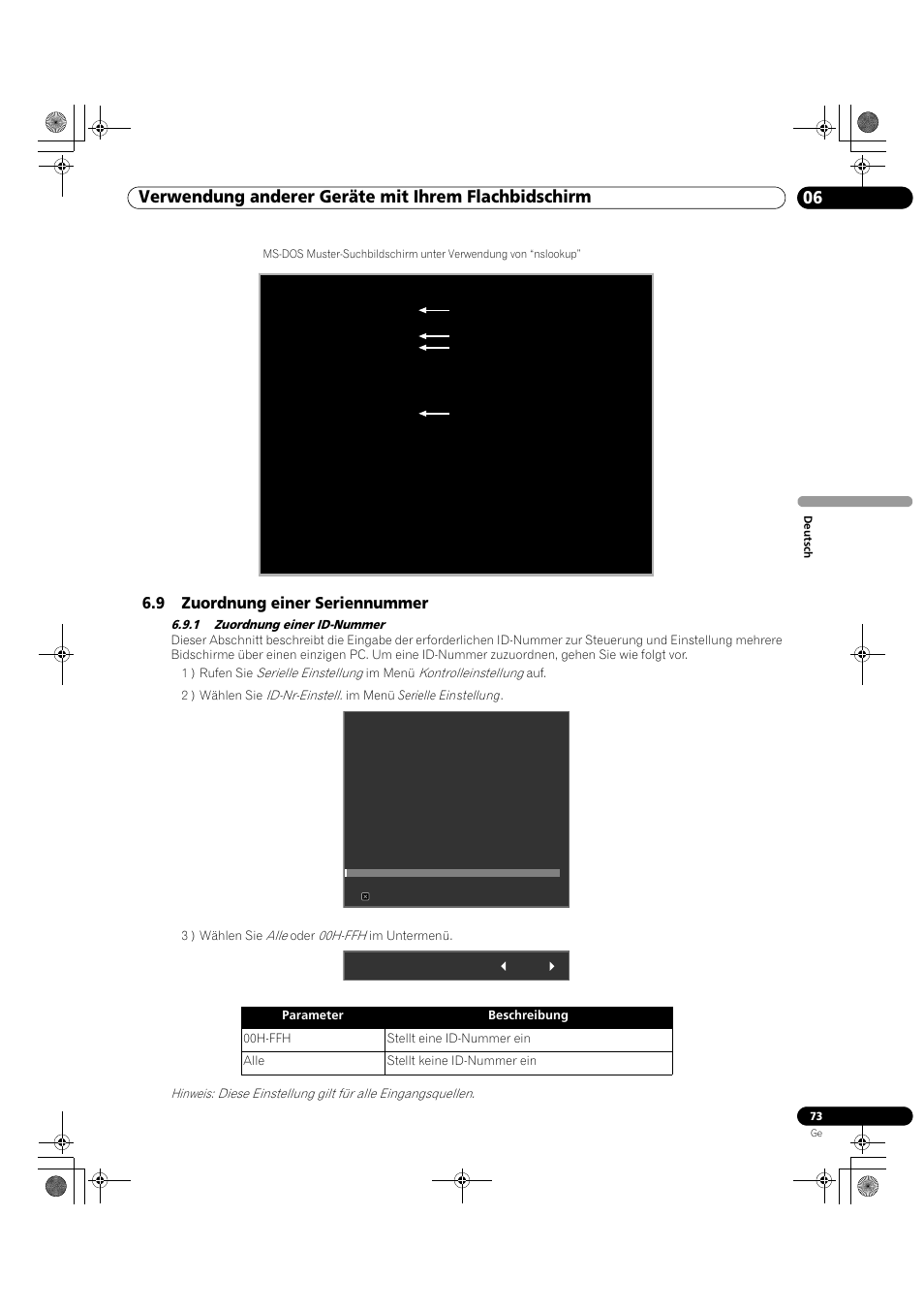 9 zuordnung einer seriennummer, 1 zuordnung einer id-nummer | Pioneer KRP-500M User Manual | Page 289 / 325