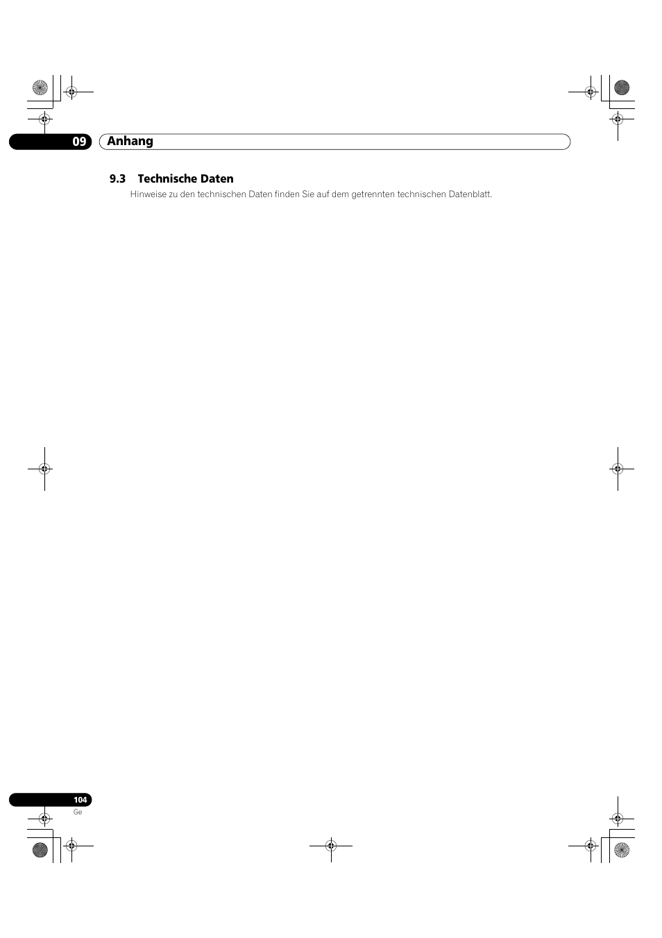 3 technische daten, 09 anhang | Pioneer KRP-500M User Manual | Page 320 / 325