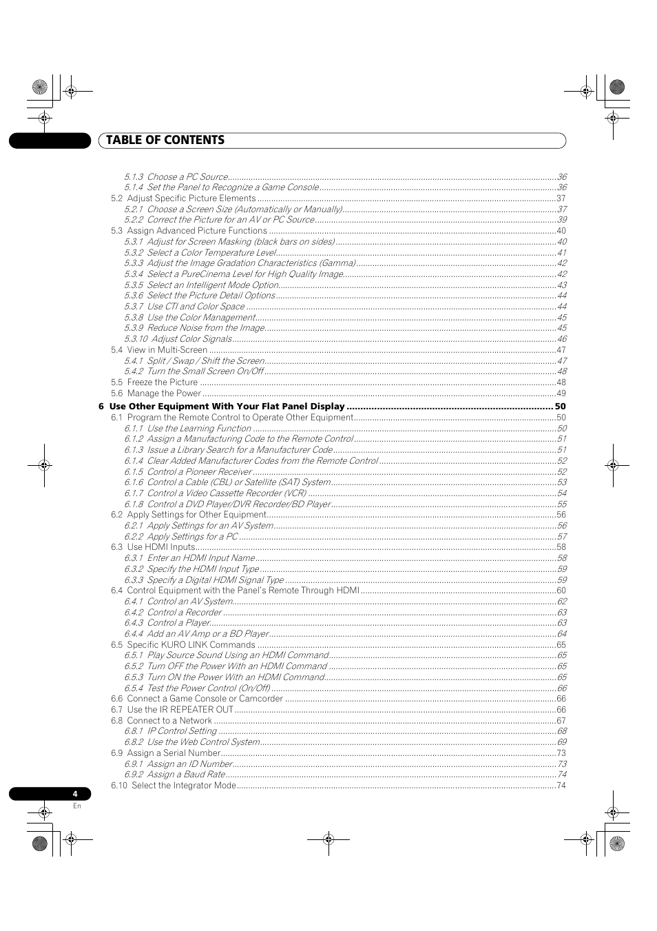 Pioneer KRP-500M User Manual | Page 4 / 325