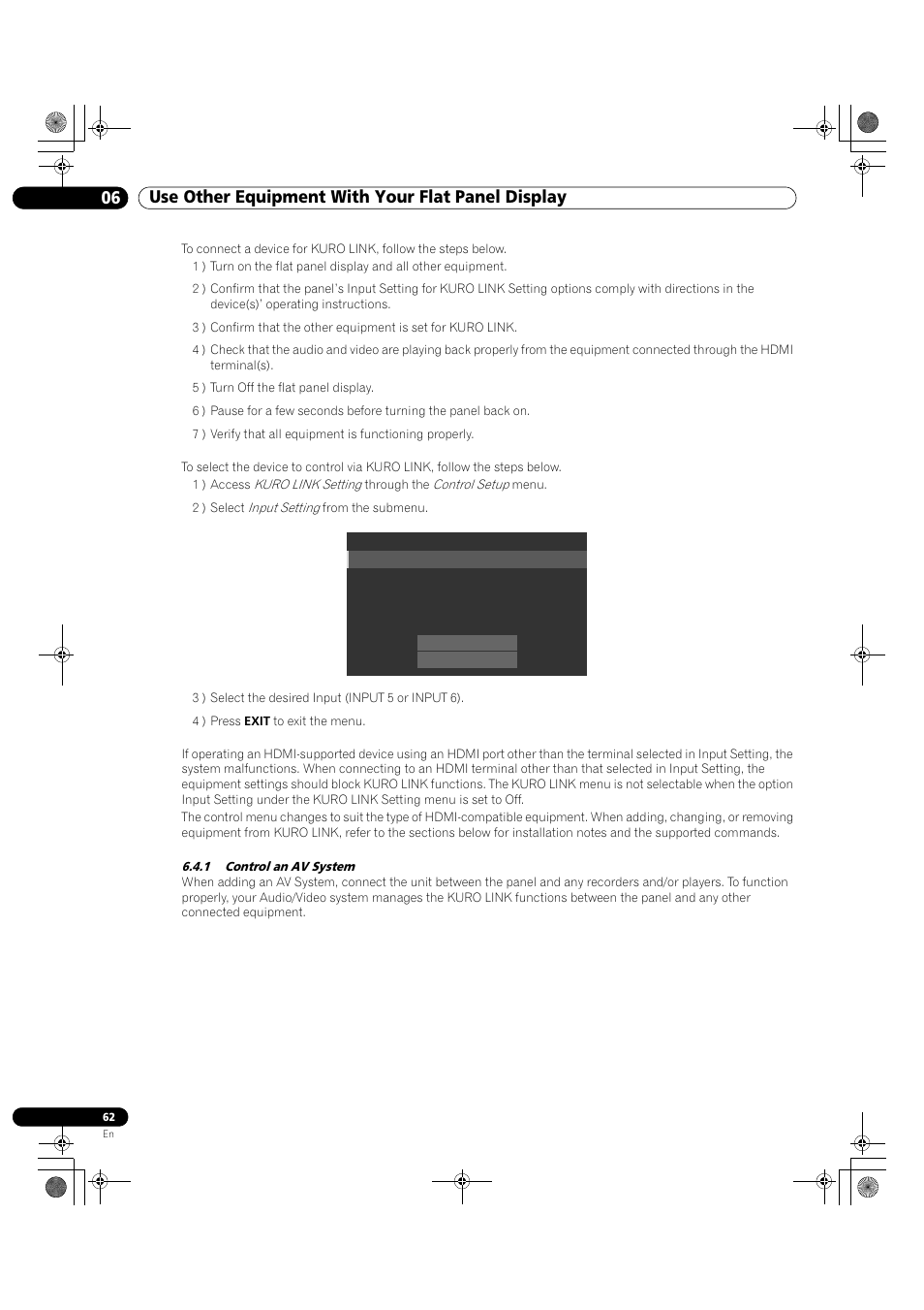 1 control an av system | Pioneer KRP-500M User Manual | Page 62 / 325