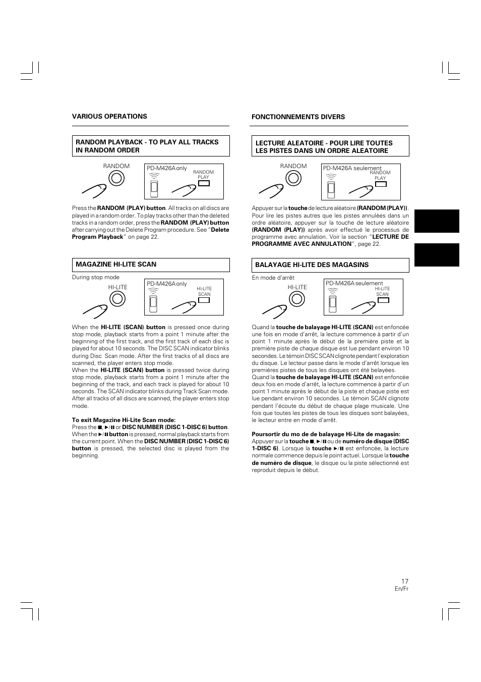 Pioneer PD-M426A User Manual | Page 17 / 88