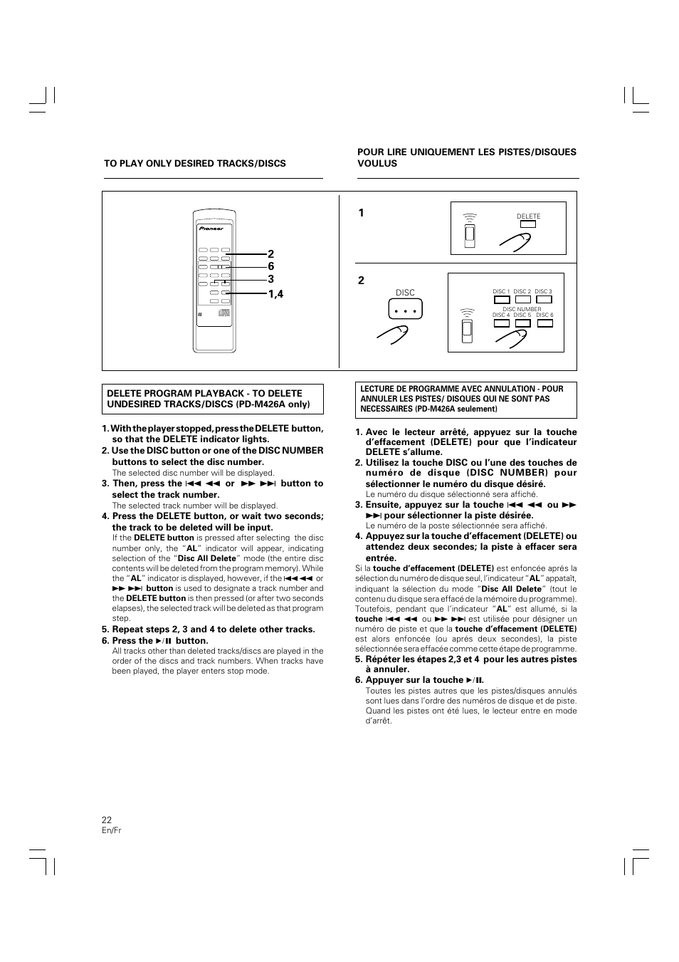 Pioneer PD-M426A User Manual | Page 22 / 88