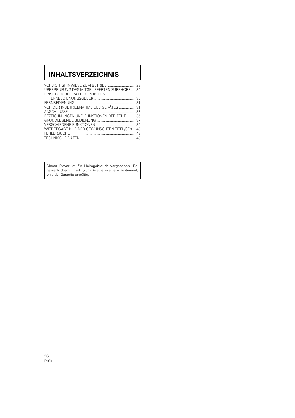 Pioneer PD-M426A User Manual | Page 26 / 88