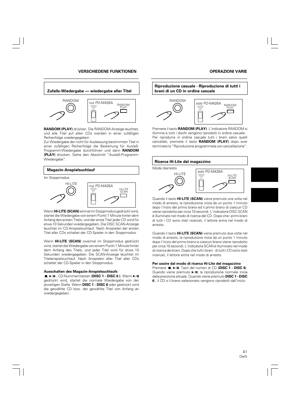 Pioneer PD-M426A User Manual | Page 41 / 88