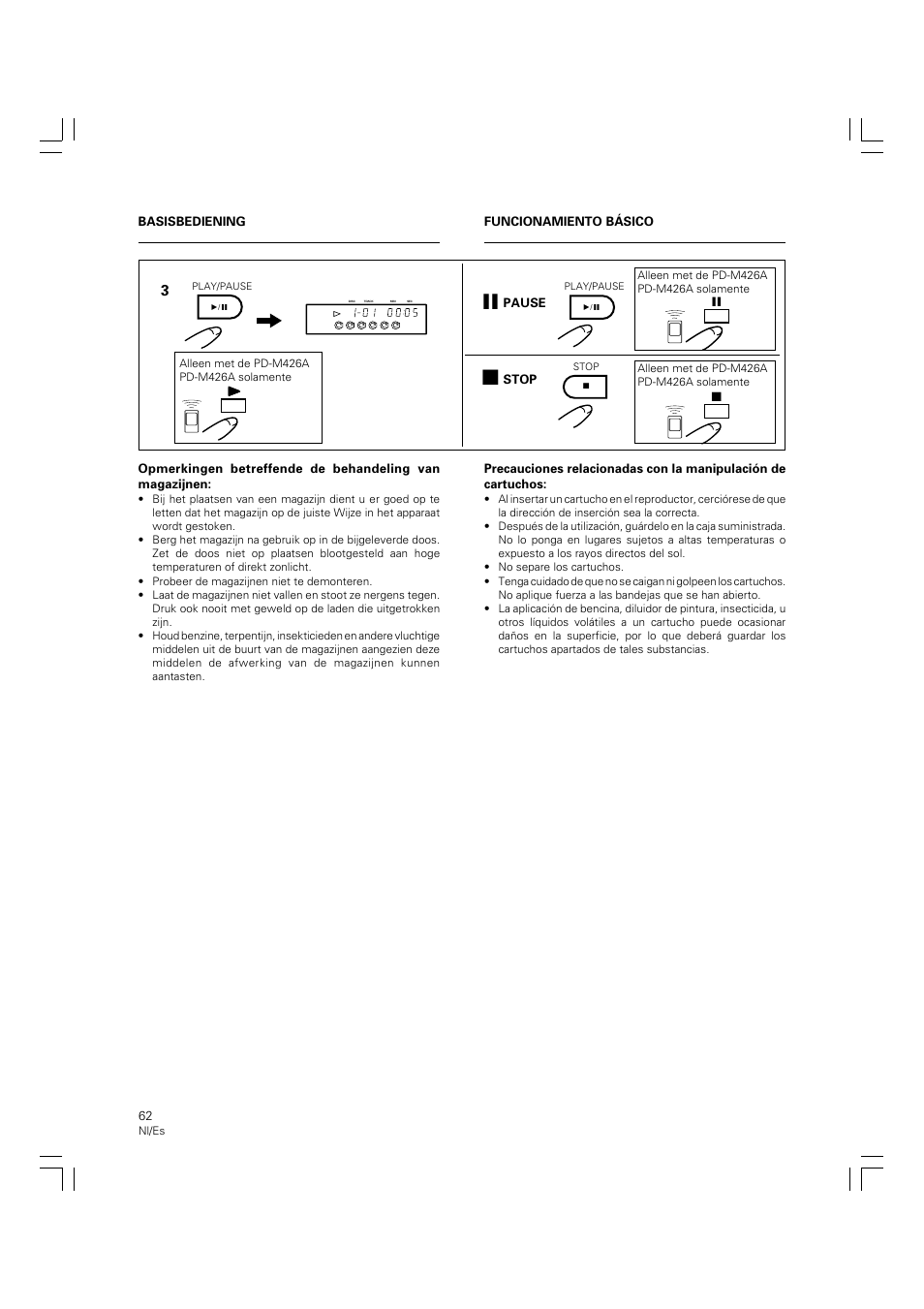 Pioneer PD-M426A User Manual | Page 62 / 88