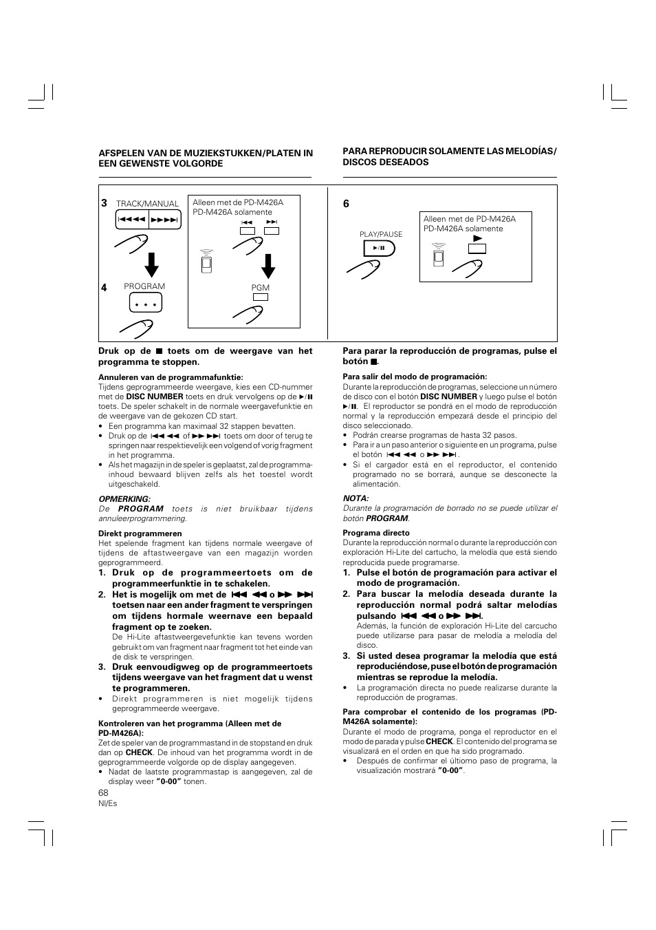 Pioneer PD-M426A User Manual | Page 68 / 88