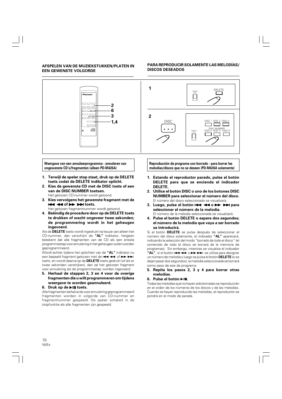 Pioneer PD-M426A User Manual | Page 70 / 88