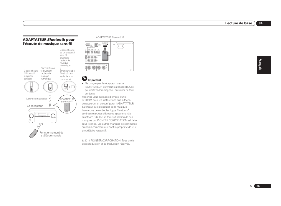 Single), 04 lecture de base | Pioneer VSX-LX55 User Manual | Page 49 / 76