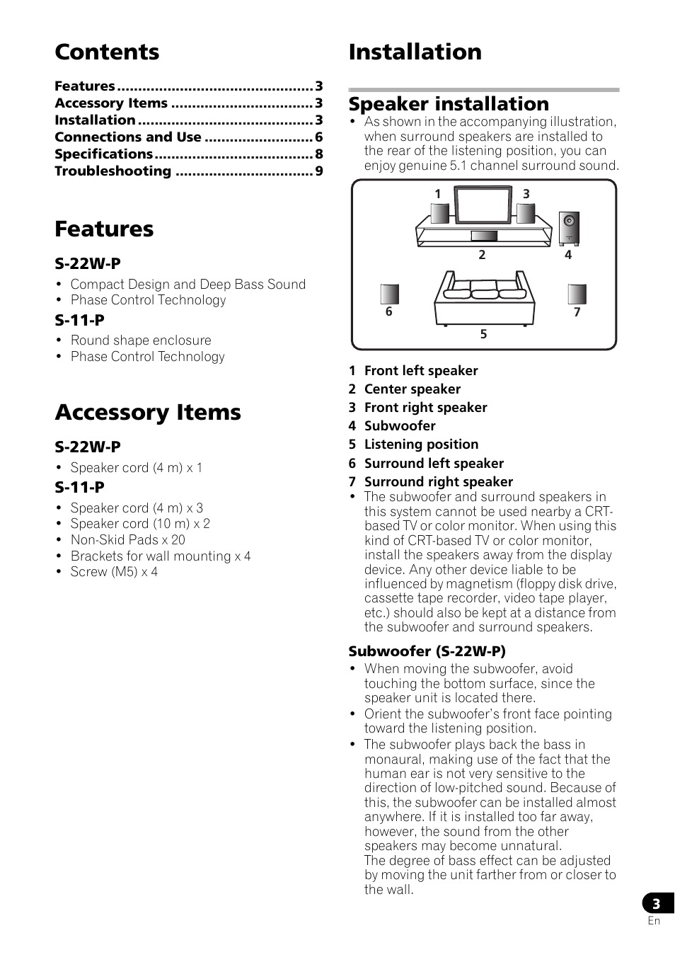 Pioneer HTP-071 User Manual | Page 3 / 10