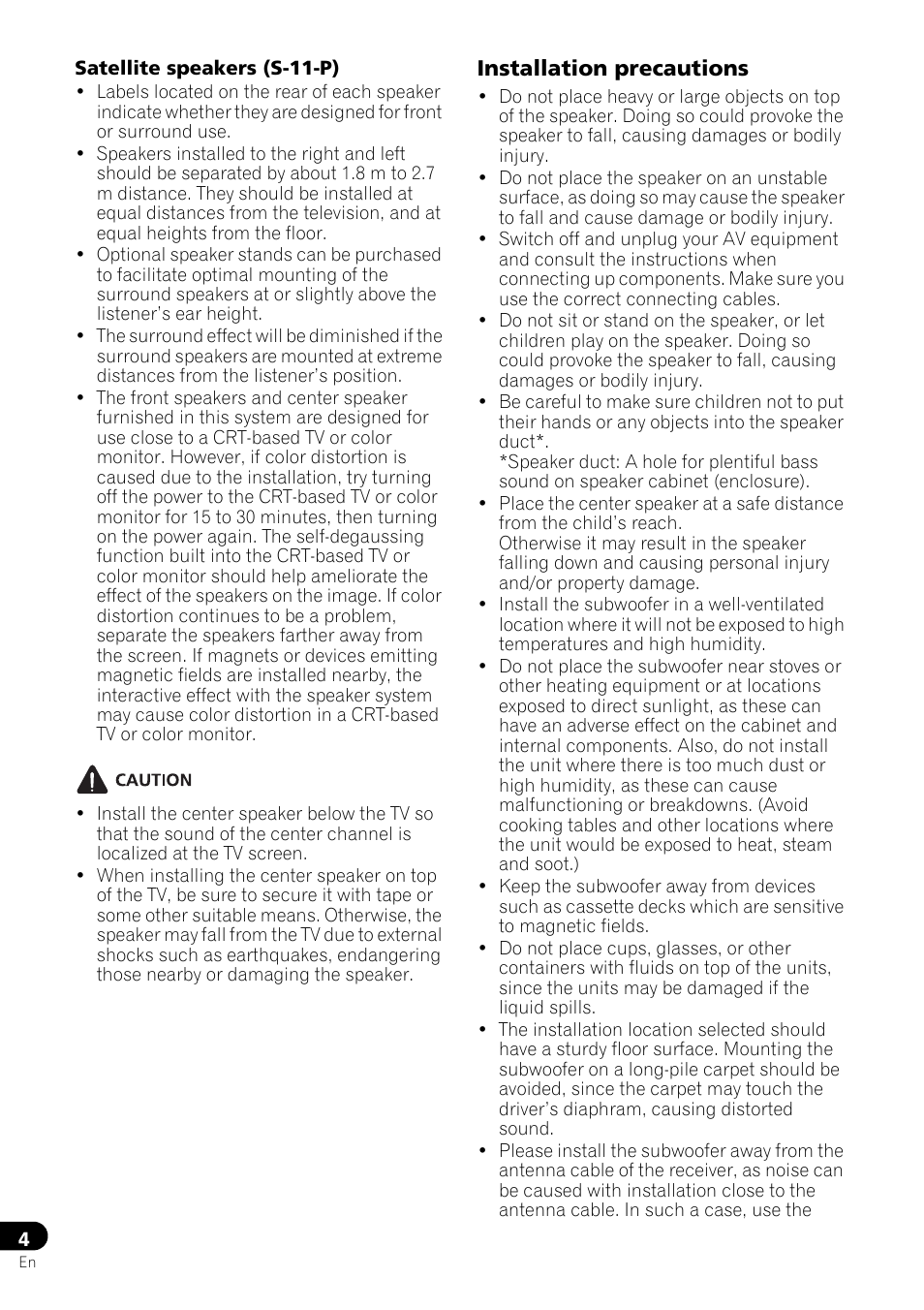 Pioneer HTP-071 User Manual | Page 4 / 10