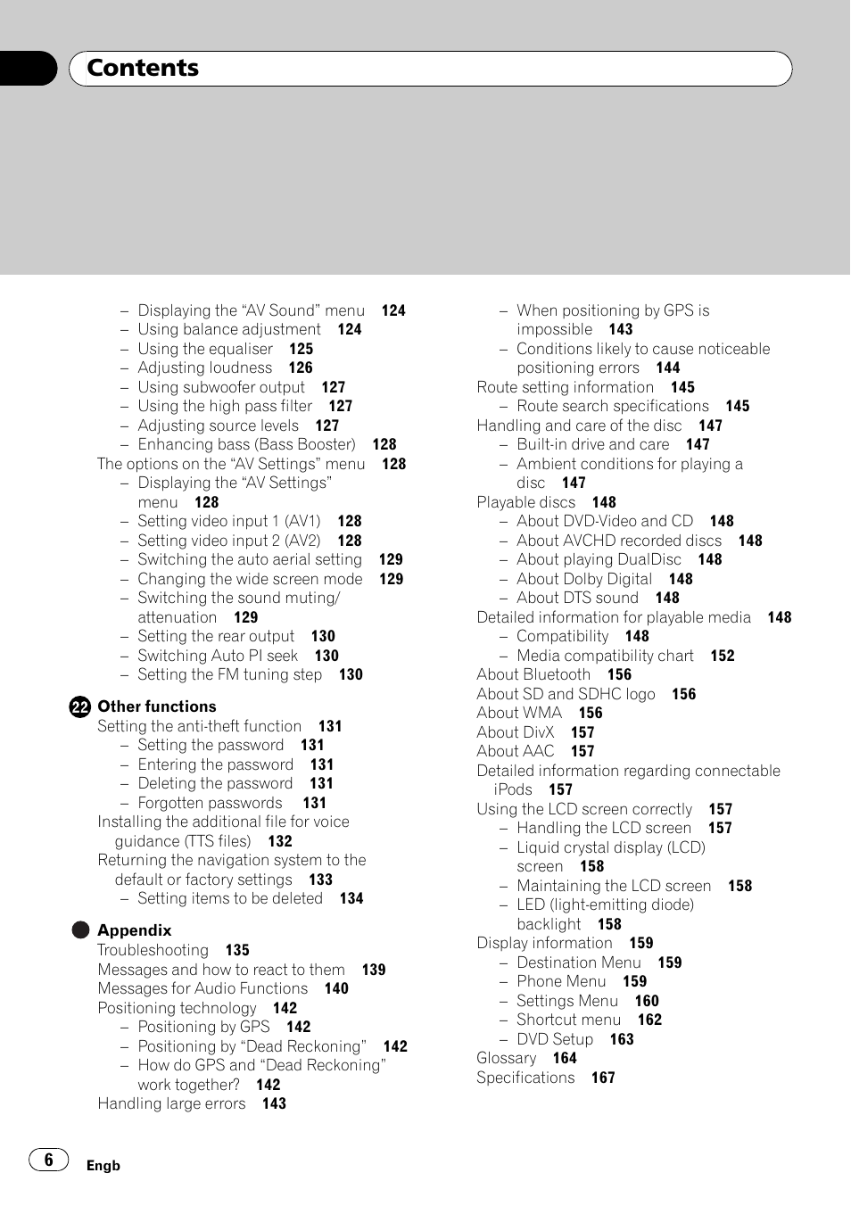 Pioneer AVIC F900BT User Manual | Page 6 / 172