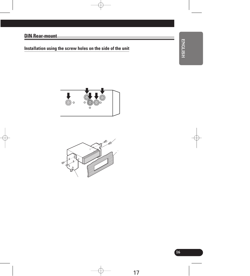 Din rear-mount | Pioneer AVIC-70D User Manual | Page 17 / 158