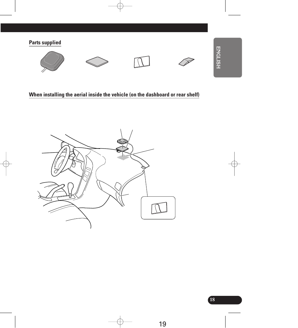 Parts supplied | Pioneer AVIC-70D User Manual | Page 19 / 158