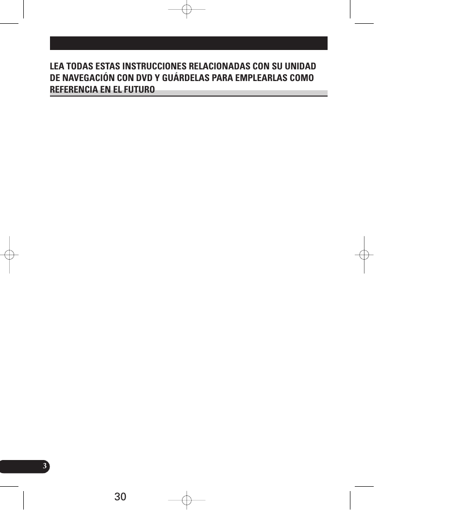 Precauciónes importantes, Lea todas estas instrucciones | Pioneer AVIC-70D User Manual | Page 30 / 158