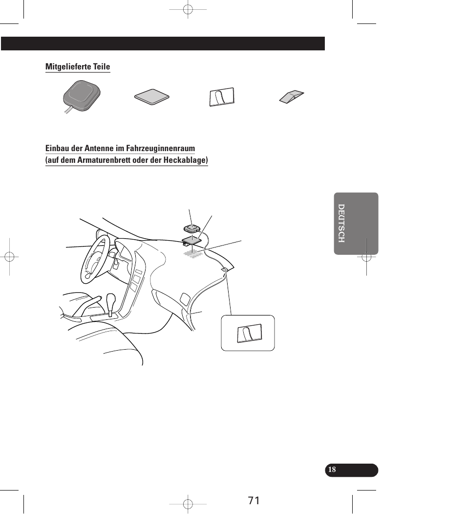 Mitgelieferte teile | Pioneer AVIC-70D User Manual | Page 71 / 158