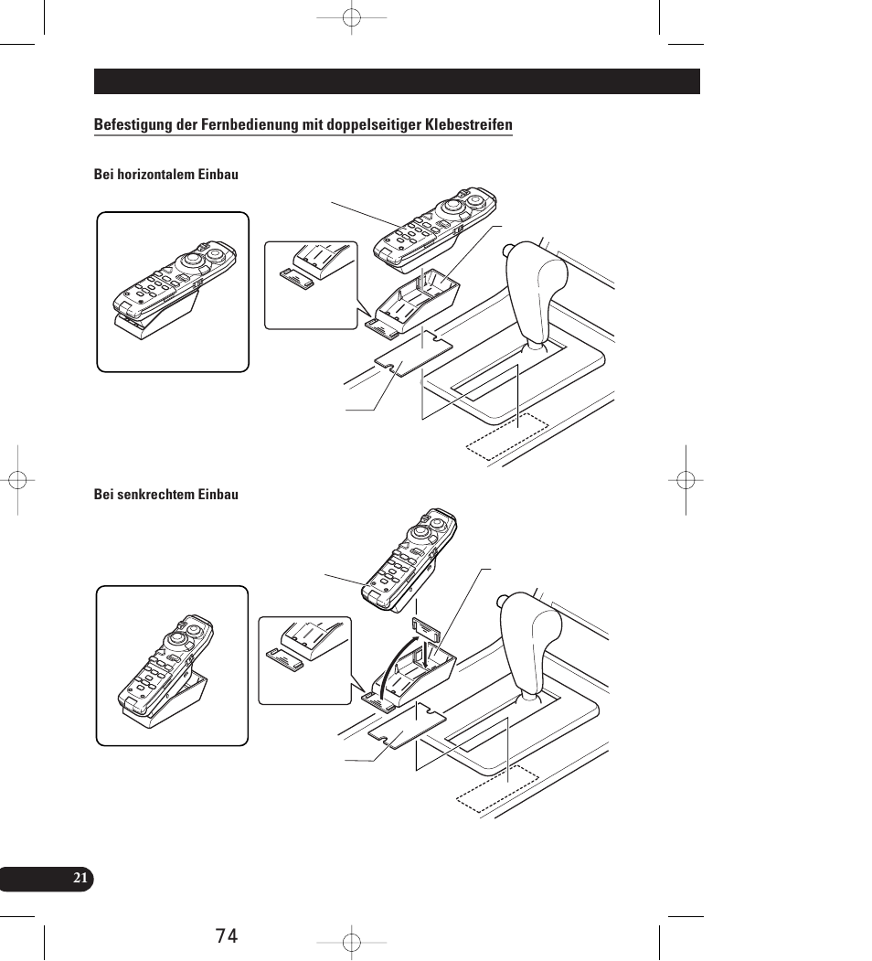 Einbau | Pioneer AVIC-70D User Manual | Page 74 / 158